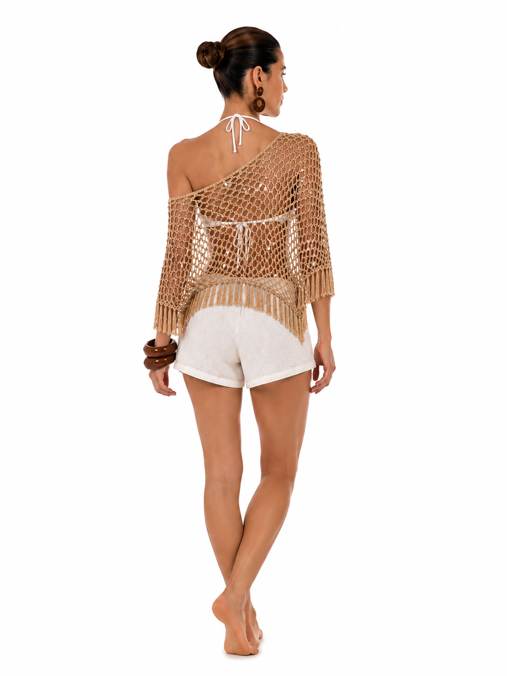 Beige-Dune Handmade Knitted Cape (Limited edition)