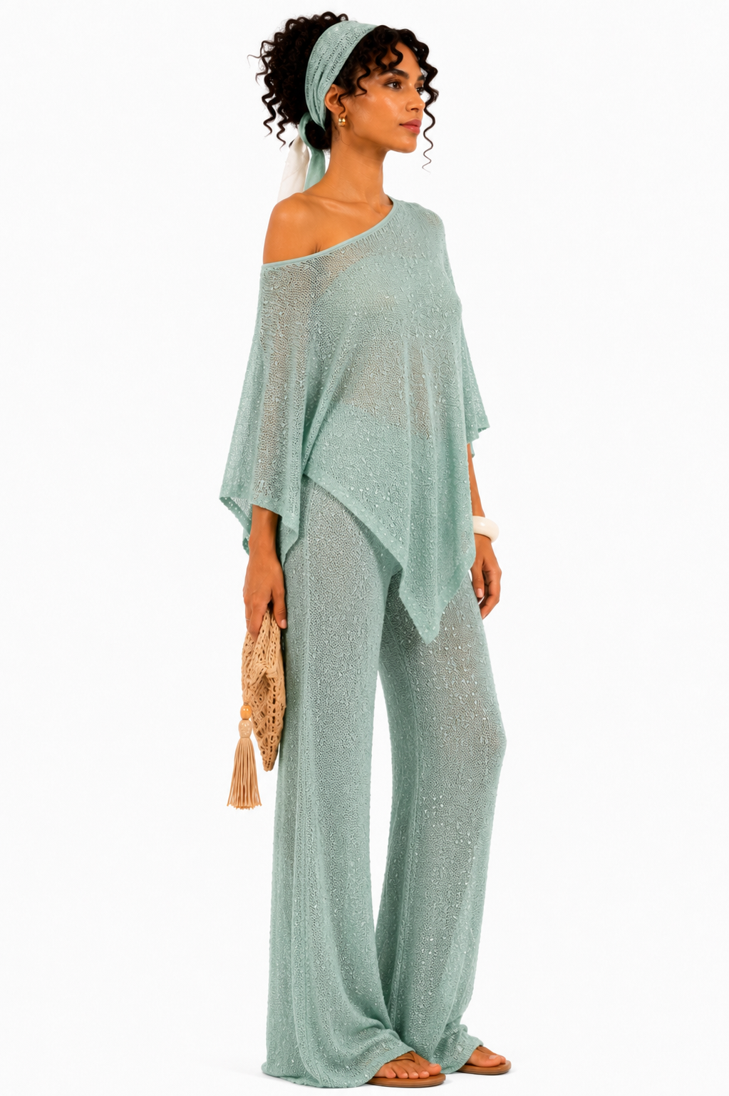 Mint Muse Cape Set